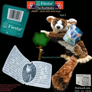 Bushbaby - Fiesta Bush baby Plush Toy - Oh So Cute And Huggable- Vintage 2000 T2